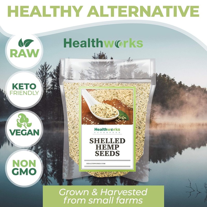 Shelled Hemp Seeds 32 Oz Canadian Hemp Hearts Superfood Nutrition Benefits Sale gallery