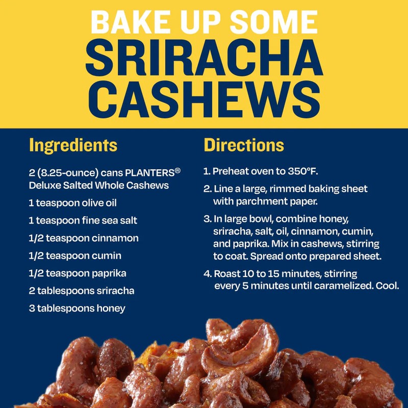 Planters® Fancy Whole Cashews with Sea Salt gallery