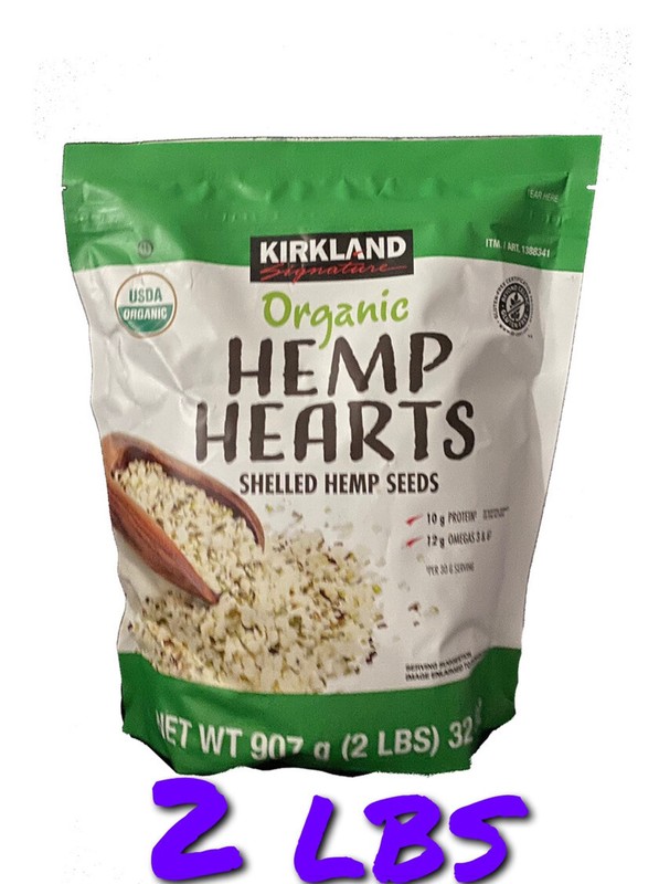 Kirkland Signature Organic Hemp Hearts Shelled Seeds 2LBS