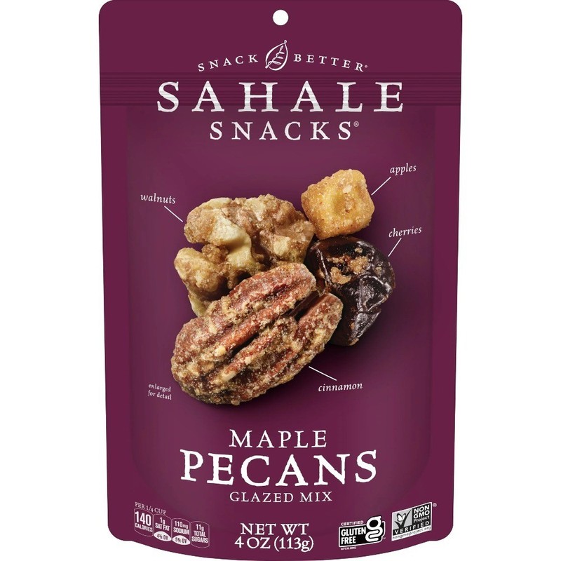 Maple Pecans Glazed Mix Gluten-Free Snack 4oz Bag Non-GMO Project Verified Nut gallery