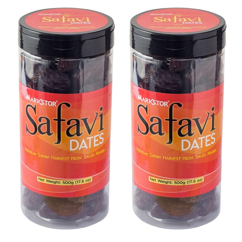 Markstor Safavi Dates 1kg | Pack 2 | Premium Large Saudi Khajoor | Healthy Snack