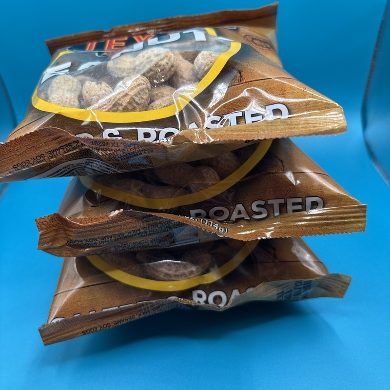 Texas Roadhouse Peanuts Lot of 3 4oz Each Roasted Peanuts gallery
