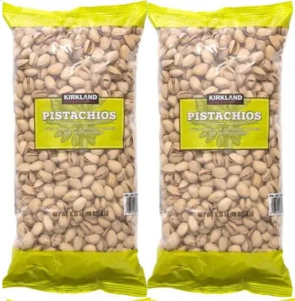 2 x Roasted Salted Pistachios Bulk Packet Pantry Nuts Healthy Snack 1.36kg Each