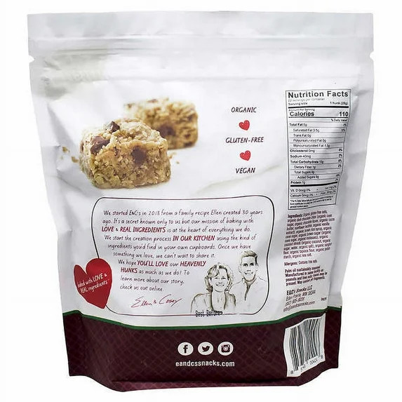 Heavenly Hunks Organic Oatmeal Dark Chocolate Cookies 22 Oz gallery