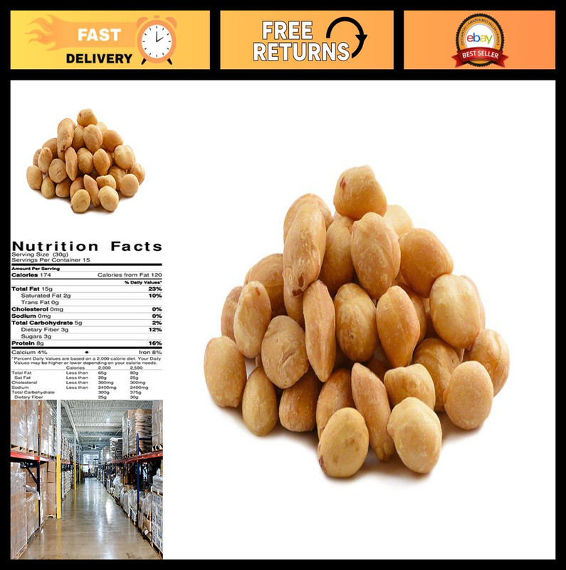 Bulk Roasted Unsalted Peanuts 20lb Case