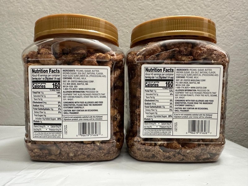 2 Packs Kirkland Signature Praline Pecans 40 oz Each Pack, Total 80 oz gallery