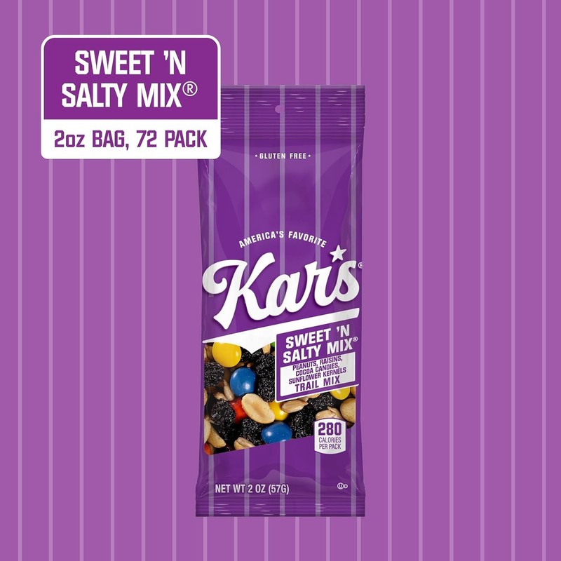 Trail Mix Pouches Sweet Salty Gluten-Free Snack 2oz Pack of 72 gallery