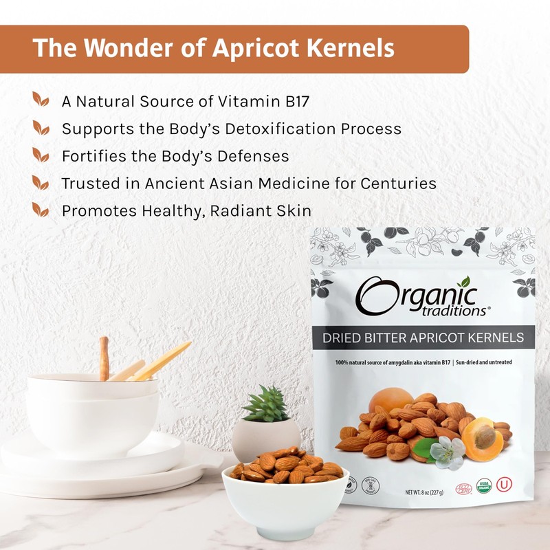 Apricot Kernels, Organic Apricot Seeds, Sundried Sweet and Bitter Taste, Vega... gallery