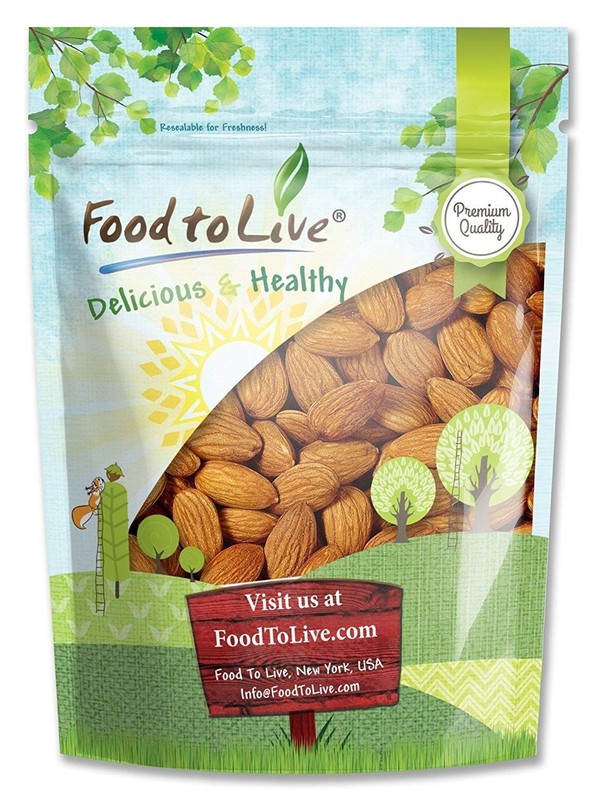Food to Live California Almonds, 3 Pounds – Supreme, Whole, Raw, Unsalted