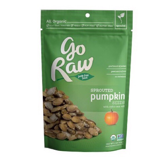 Go Raw Organic Sprouted Pumpkin Seeds 16 Oz Bag – 2 Pack