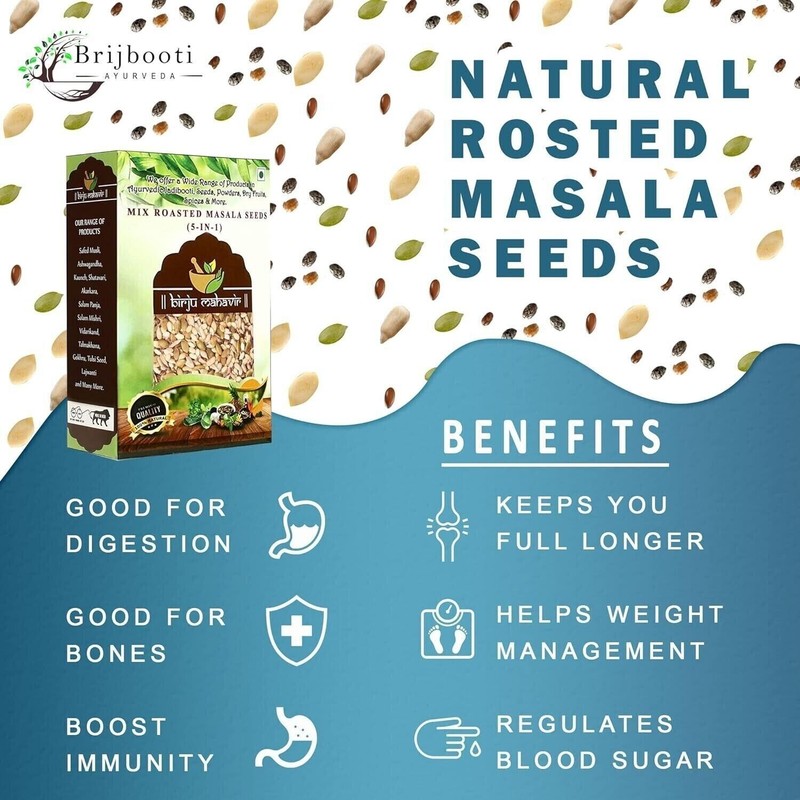 Roasted Spicy Mix Seeds 250GM Sunflower -–Watermelon -–Flax –Pumpkin –-Chia Seed gallery
