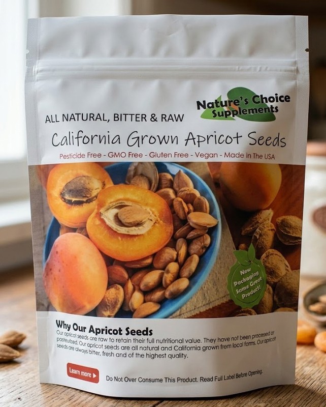 1 Pound of Bitter Apricot Kernels, USA Grown, All Natural, Organic