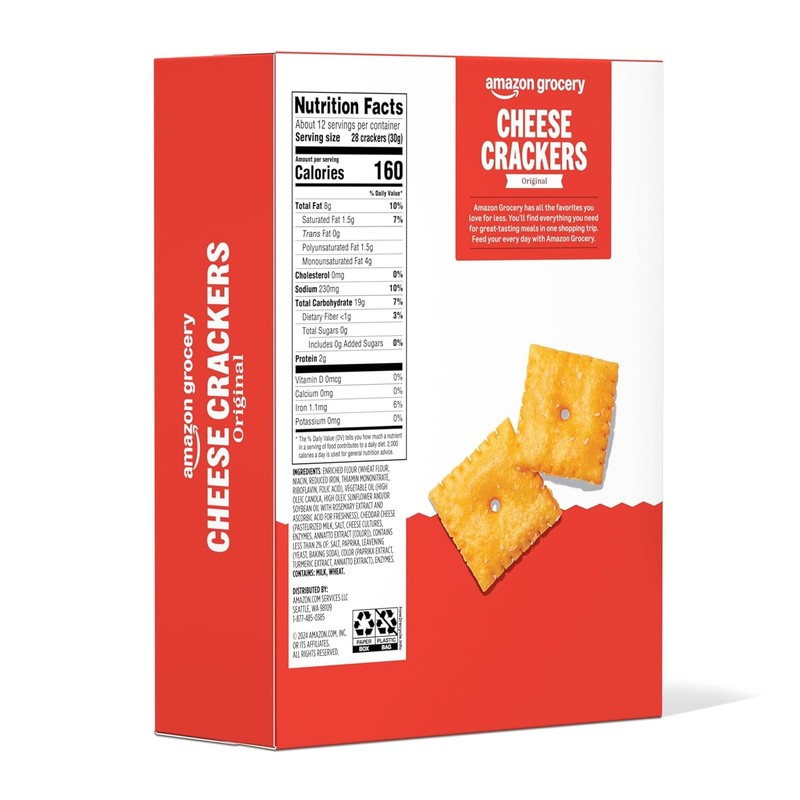 Grocery Original Cheese Crackers 12.4 Oz gallery
