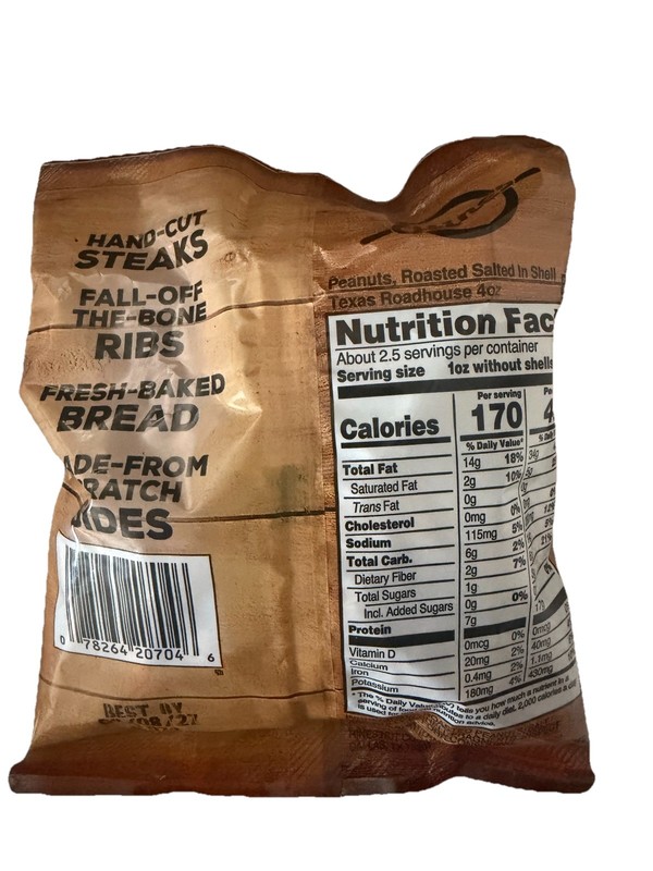 TEXAS ROADHOUSE Salted & Roasted Peanuts Lot Of 6 FREE SHIPPING! gallery