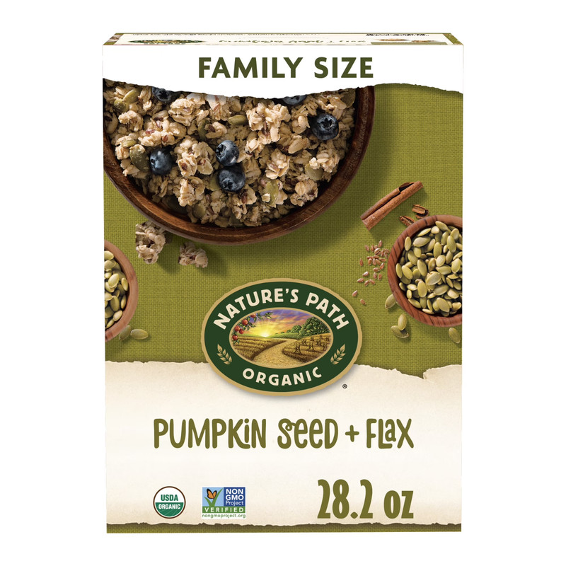 Nature’s Path Organic Granola, Pumpkin Seed + Flax, 28.2oz Box