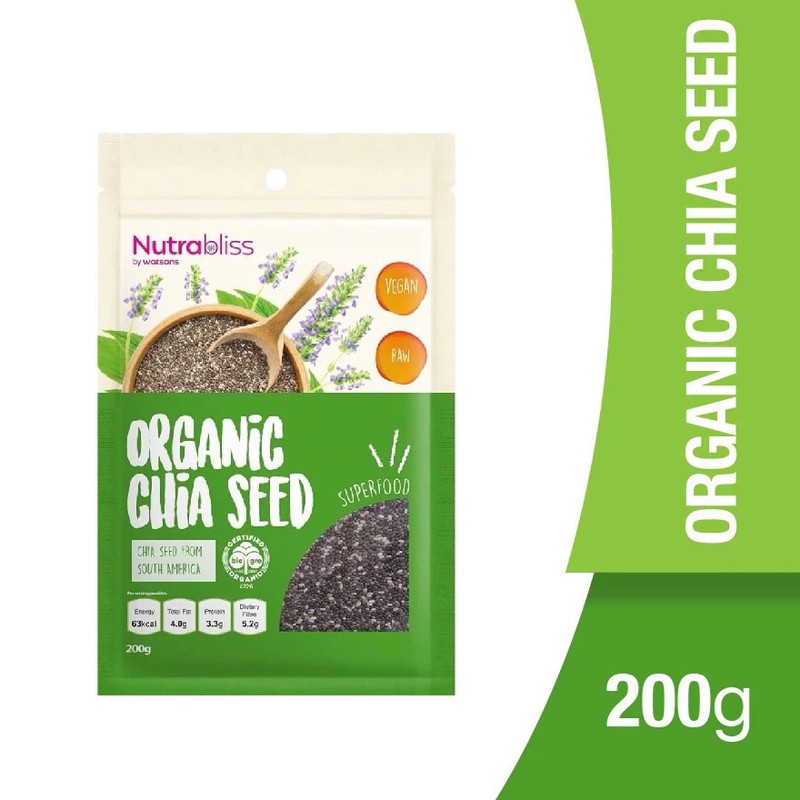 NUTRABLISS BY WATSONS Organic Chia Seeds 200g 1’s