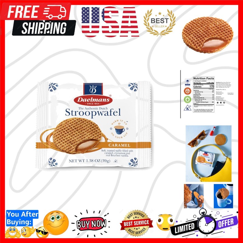 Stroopwafel Caramel - The Stroopwafels, Toasted Dutch Waffle Cookies with a ...