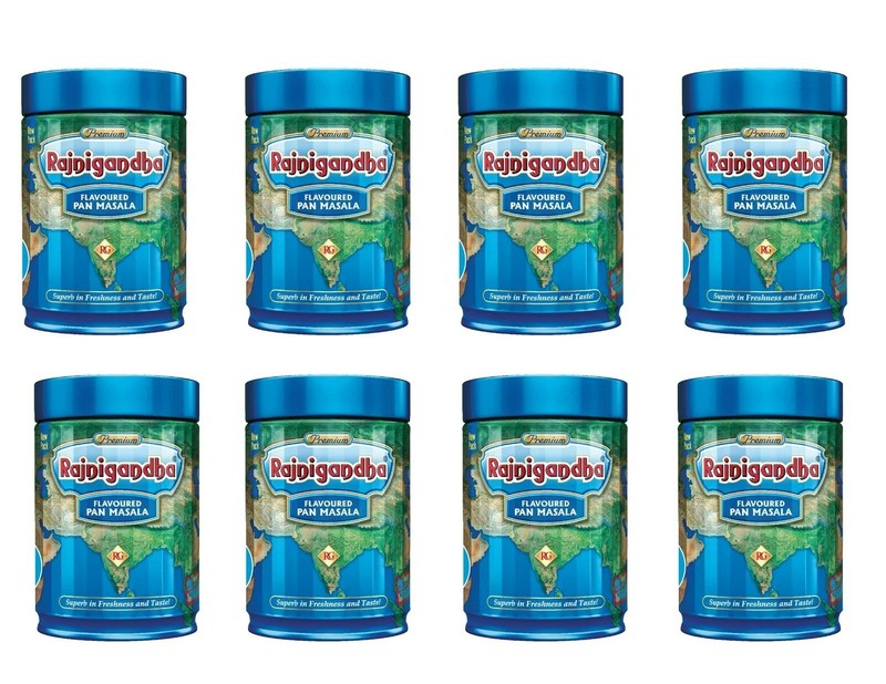 Rajnigandha Masala Flavoured Mouth Freshener Pack 100gX8 Tin Dabba