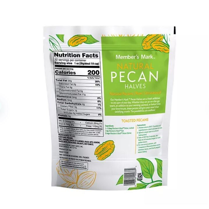 Member's Mark Natural Pecan Halves (32oz.) Great Price FRESH gallery