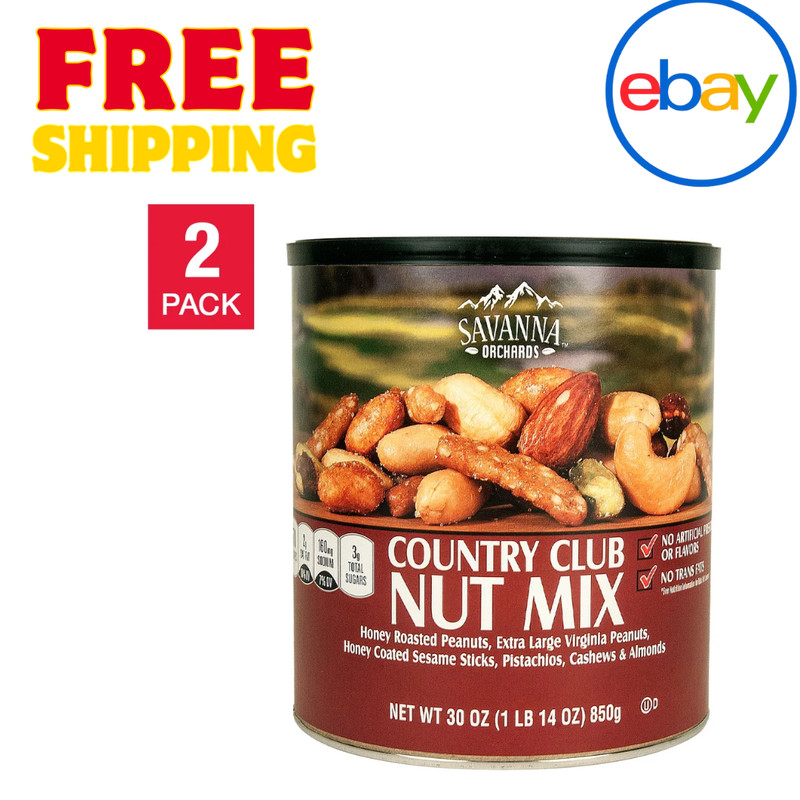 Savanna Orchards Country Club Mix 30 oz 2-Count Snack Mix Party Pack