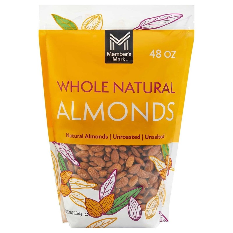 Member’s Mark Whole Natural Almonds, 48 Ounce