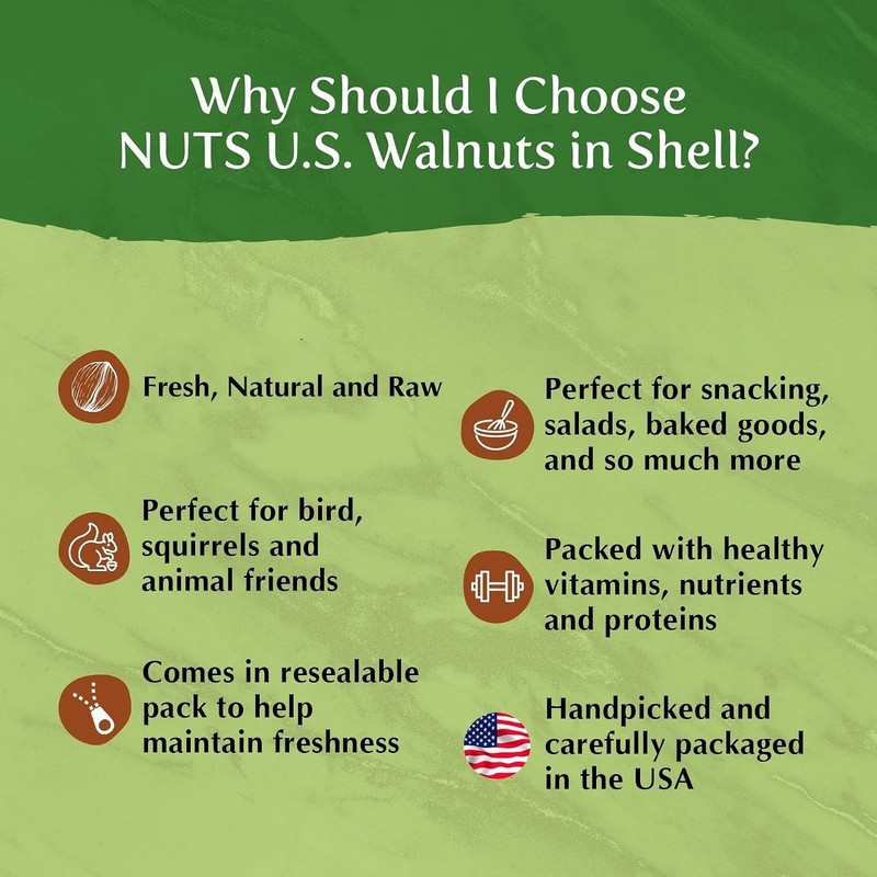 Non-GMO Fresh Walnuts Resealable Bag 6 lbs gallery