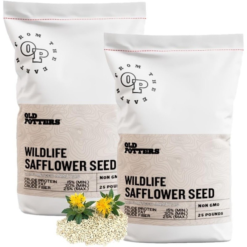 Safflower Seeds Cardinals 8 lb Resealable Bag Nutrient Rich Wildlife Feed New