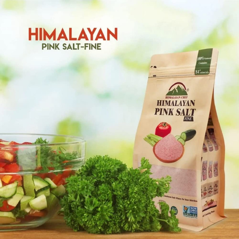 Himalayan Chef Pink Himalayan Salt, Fine Grain - 6 Lbs (6 X 1 Lb Bags), Pure, Na gallery