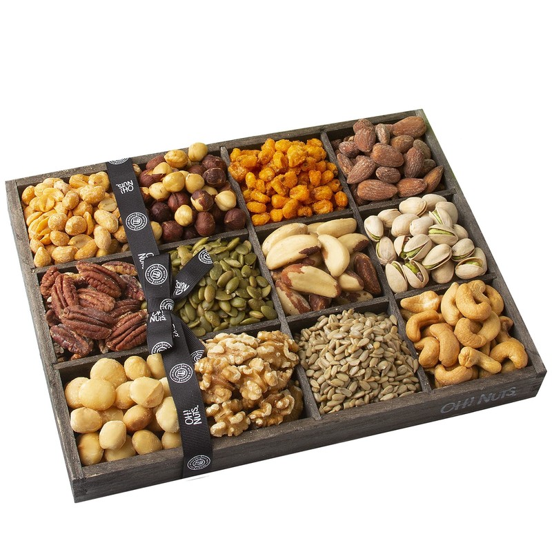 Oh Nuts 12 Variety Nuts Gift Basket Healthy Gift Baskets Gourmet Assorted N... gallery