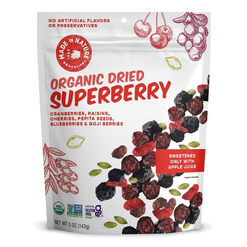 Organic Superberry Fruit Fusion Trail Mix, 5oz (Pack of 6) gallery