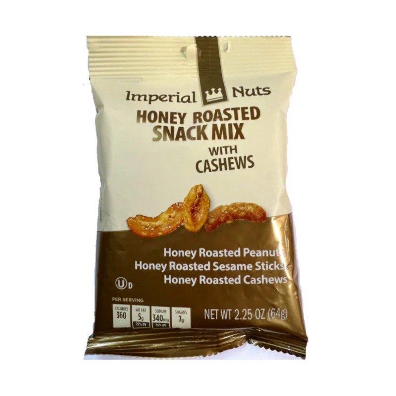 9x Imperial Nuts Honey Roasted Pack Lot Bulk New Sealed Healthy Treat 2.25oz