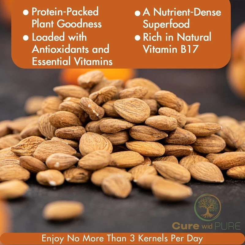 Organic Apricot Seeds 1lb - Raw, Gluten-Free, Non-GMO, Rich in Vitamin B17 gallery