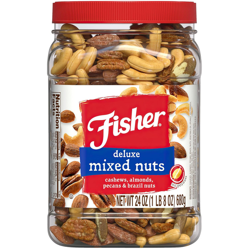 Deluxe Mixed Nuts, 24 Oz - Cashews, Almonds, Pecans & Brazil Nuts, 100% Recyclab