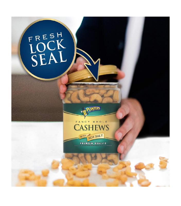 Planters Premium Quality Fancy Whole Jumbo Cashews with Sea Salt 1.63 lb gallery
