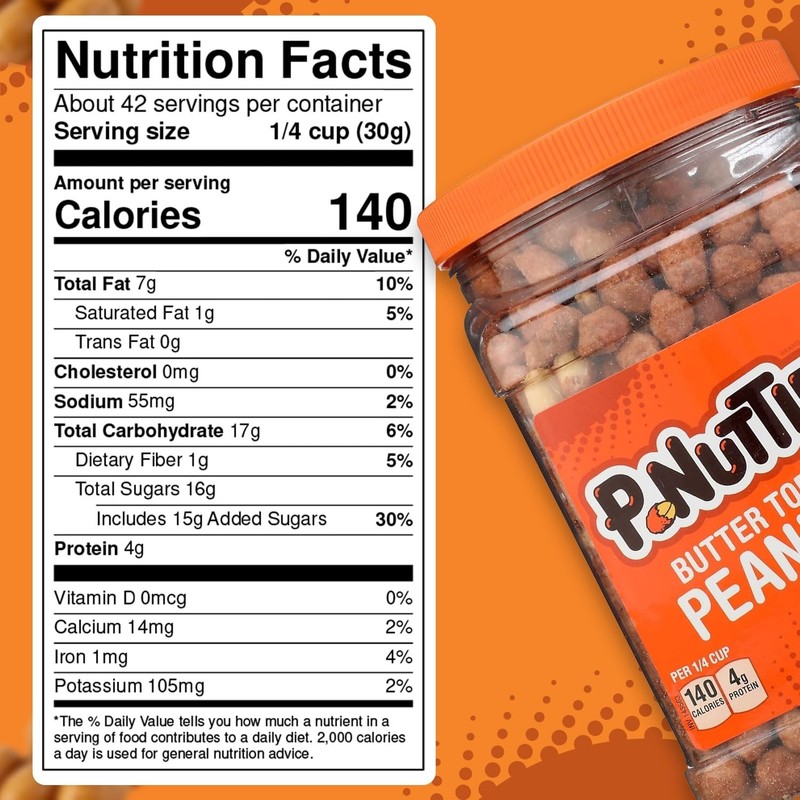 Butter Toffee Covered Peanuts - 44 Oz Resealable Jar (2 Pack) - Sweet & Salty Sn gallery