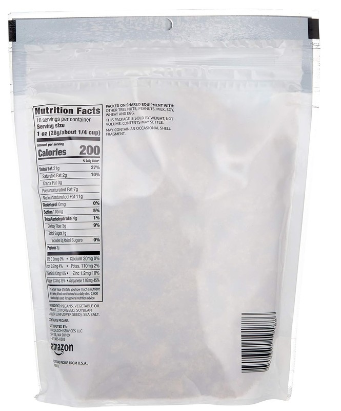 Nutritious Roasted & Salted Pecan Halves, 16oz - Perfect For Every Occasion gallery