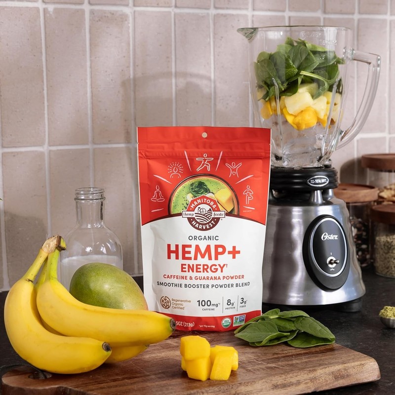 2-pack LOT Manitoba Harvest Hemp+ Energy Caffeine Guarana Powder Smoothie 7OZ gallery