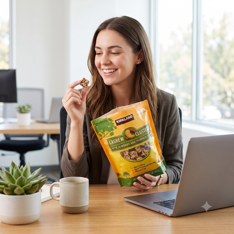4 Pack Kirkland Signature Cashew Clusters, 2 lbs gallery