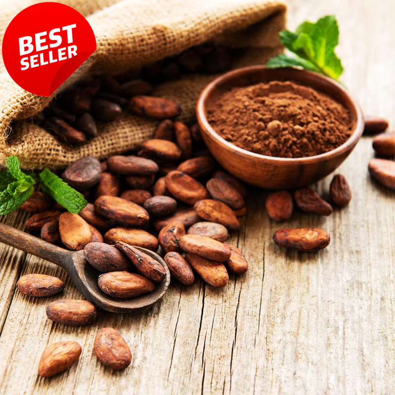 Organic Raw Cacao Beans 2.2Lb Unroasted Fermented Vegan Gluten Free Baking - US gallery