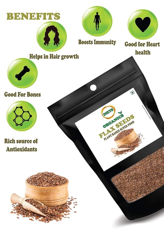 Diets Organics Flax Seeds 750gm gallery