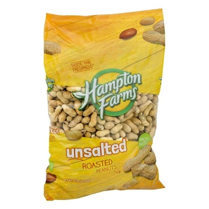 6-pack Hampton Farms Unsalted In-Shell Peanuts (5 lbs.) gallery