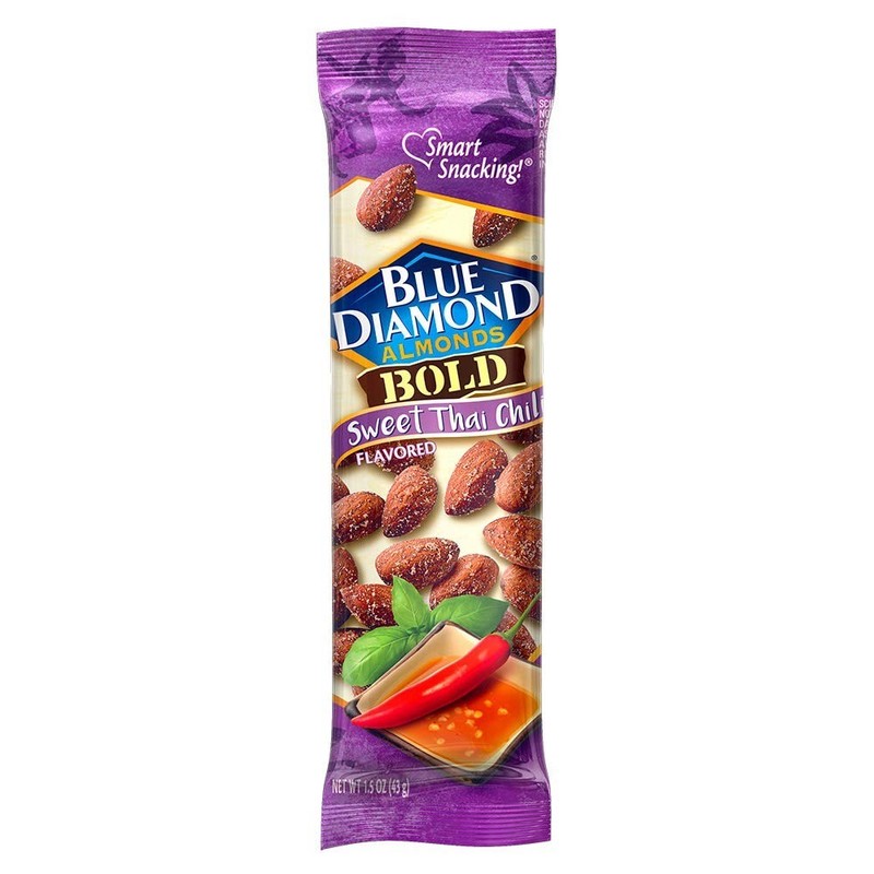 Blue Diamond Bold Sweet Chili Thai Flavored Snack Nuts 1.5 oz tube, 12 Pack gallery
