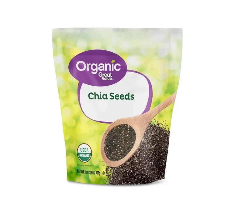 Great Value Organic Chia Seeds 32 oz(907)g USDA Organic, Gluten-Free – 32 oz