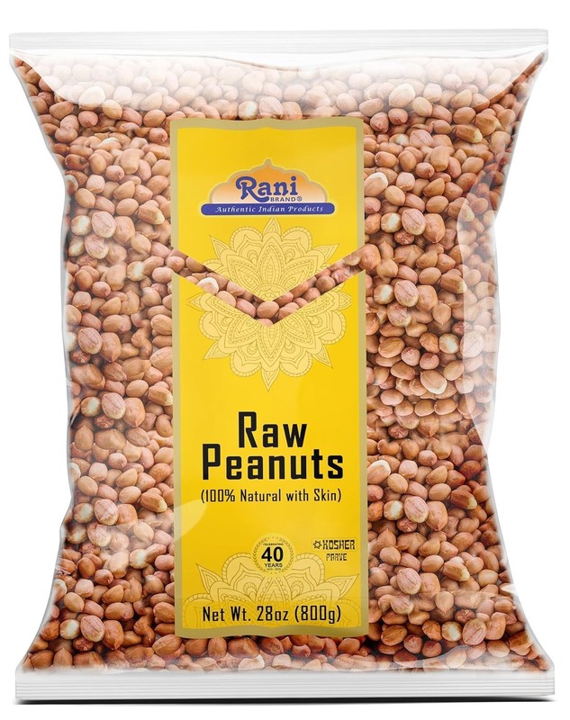 Spanish Grade Raw Peanuts 28oz - Fresh, Unsalted, Non-GMO, Ideal for Cooking gallery