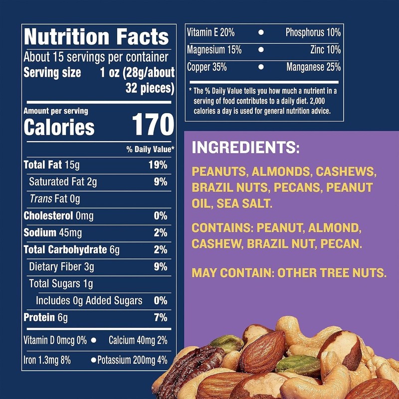Healthy Party Snacks: Lightly Salted Mixed Nuts, 4 Pack gallery