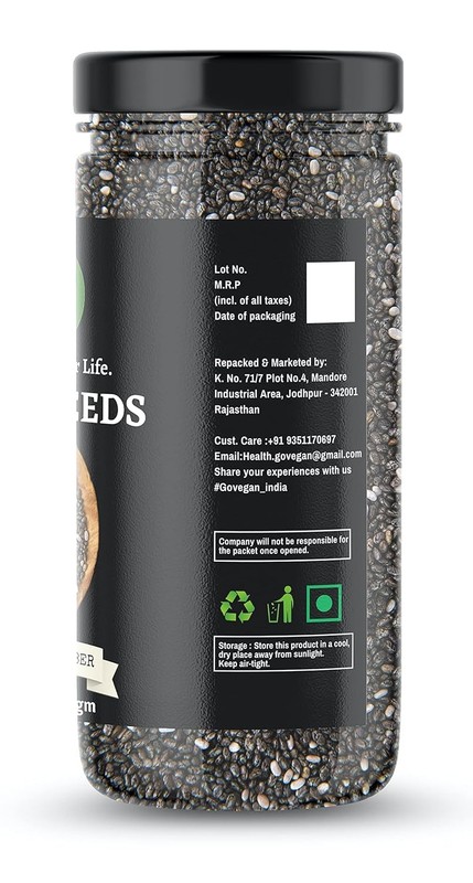 Go Vegan Chia Seeds 150gm gallery