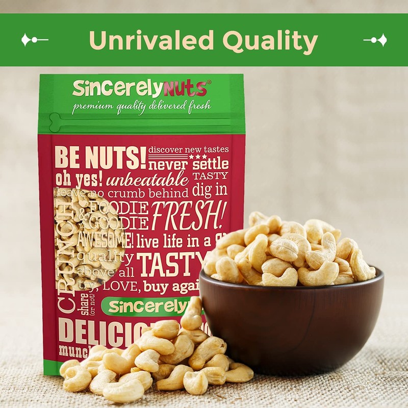 Raw Cashews Whole Unsalted 3lb Healthy Snack Protein Keto Paleo Vegan Nut gallery