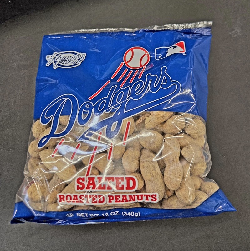 Hampton Farms Team Logo MLB salted roasted peanuts Los Angles Dodgers gallery