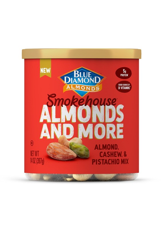 , Mixed Nuts Smokehouse Flavored Deluxe Snack Nuts, Almonds, Pistachios, and …