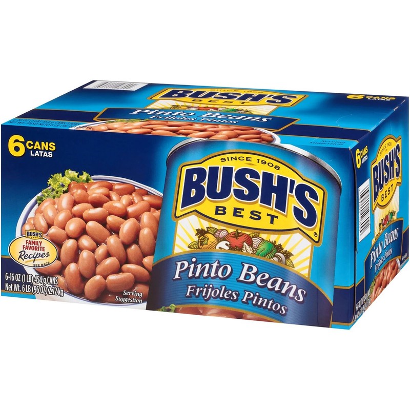 Bush’s Pinto Beans, 16 Ounce (Pack of 6)